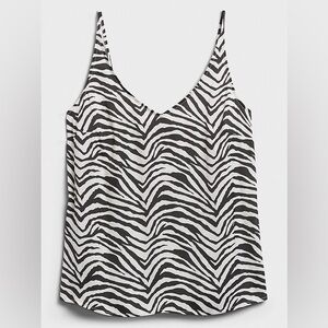 Banana Republic V-neck Classic Zebra Camisole